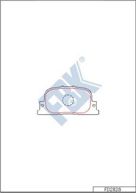 FBK FD2828 - Set placute frana,frana disc allinparts.ro