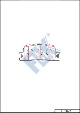 FBK FD2823 - Set placute frana,frana disc allinparts.ro
