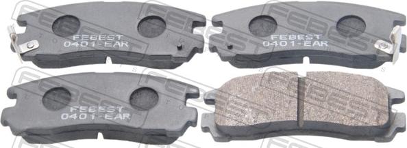 Febest 0401-EAR - Set placute frana,frana disc allinparts.ro