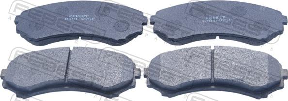 Febest 0401-V75F - Set placute frana,frana disc allinparts.ro