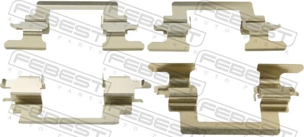 Febest 0403-CS1AF - Set accesorii, placute frana allinparts.ro