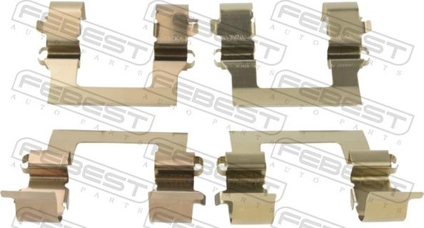 Febest 0403-CSF - Set accesorii, placute frana allinparts.ro