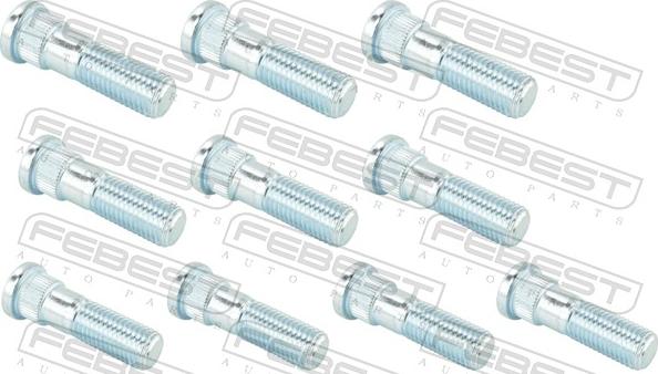 Febest 0484-001-PCS10 - Bolt roata allinparts.ro