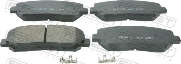 Febest 0501-CX5F - Set placute frana,frana disc allinparts.ro