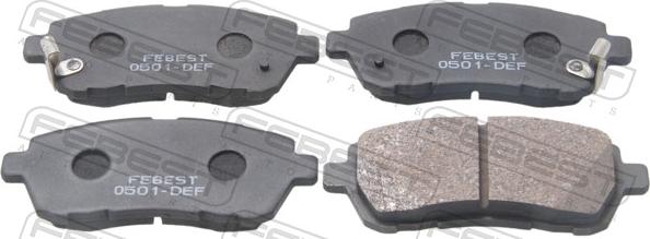 Febest 0501-DEF - Set placute frana,frana disc allinparts.ro