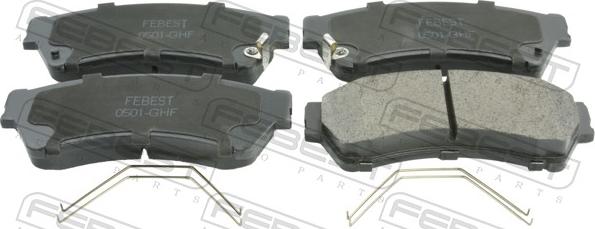 Febest 0501-GHF - Set placute frana,frana disc allinparts.ro