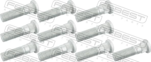 Febest 0584-001-PCS10 - Bolt roata allinparts.ro
