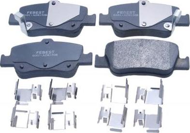 Febest 0101-ADE150R - Set placute frana,frana disc allinparts.ro