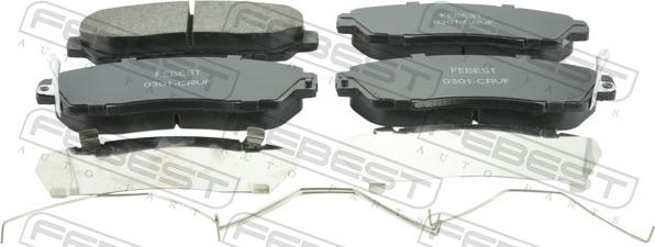 Febest 0301-CRVF - Set placute frana,frana disc - allinparts.ro
