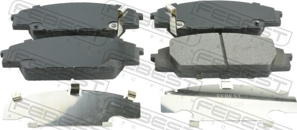 Febest 0301-FD2F - Set placute frana,frana disc allinparts.ro
