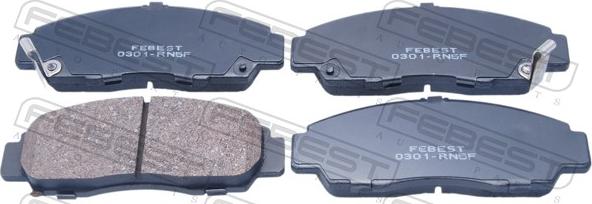 Febest 0301-RN5F - Set placute frana,frana disc allinparts.ro