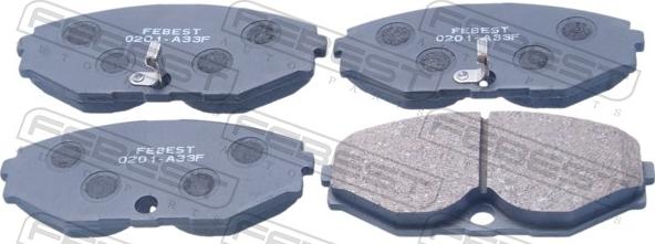 Febest 0201-A33F - Set placute frana,frana disc allinparts.ro