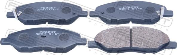 Febest 0201-C11F - Set placute frana,frana disc allinparts.ro