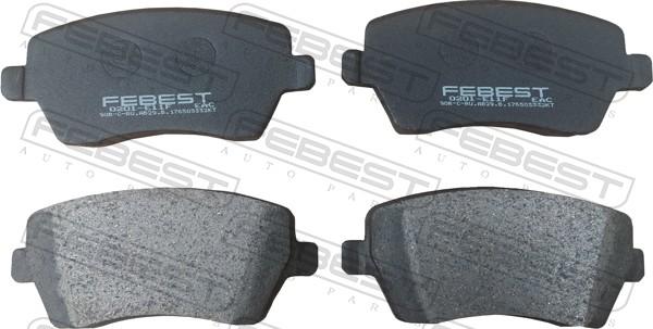 Febest 0201-E11F - Set placute frana,frana disc allinparts.ro