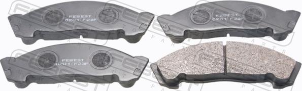 Febest 0201-F23F - Set placute frana,frana disc - allinparts.ro