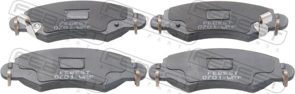 Febest 0701-WRF - Set placute frana,frana disc - allinparts.ro