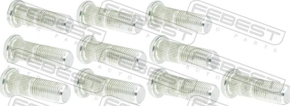 Febest 0784-001-PCS10 - Bolt roata - allinparts.ro