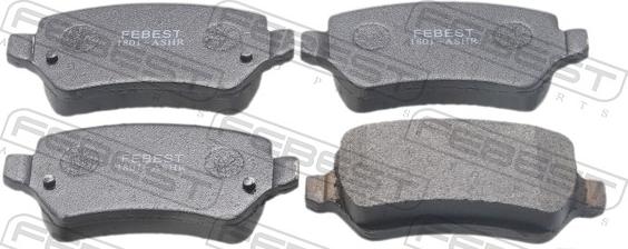 Febest 1801-ASHR - Set placute frana,frana disc allinparts.ro