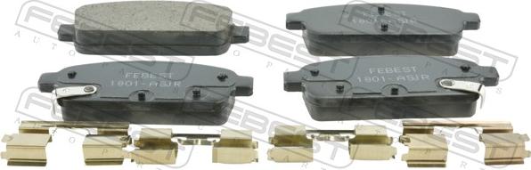 Febest 1801-ASJR - Set placute frana,frana disc allinparts.ro