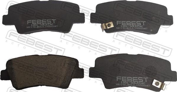 Febest 1201-SOLR - Set placute frana,frana disc allinparts.ro