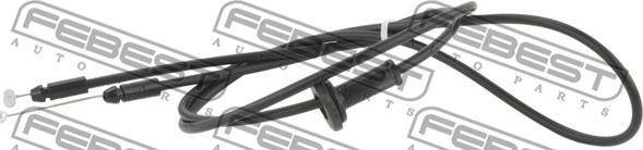 Febest 12101-SDL - Cablu, capota motor - allinparts.ro