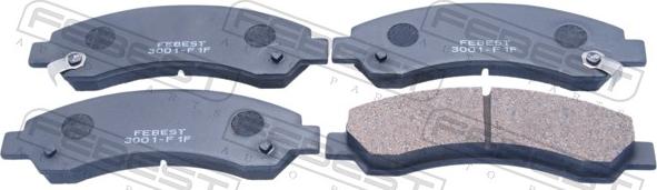 Febest 3001-F1F - Set placute frana,frana disc allinparts.ro