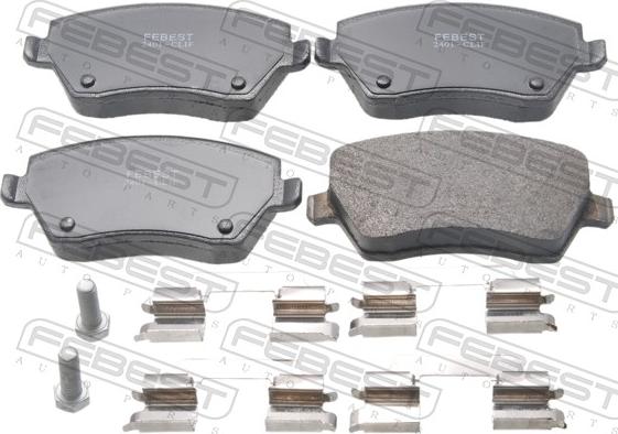Febest 2401-CLIF - Set placute frana,frana disc allinparts.ro
