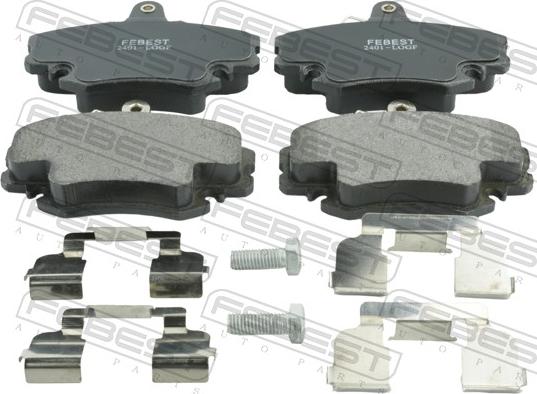 Febest 2401-LOGF - Set placute frana,frana disc allinparts.ro