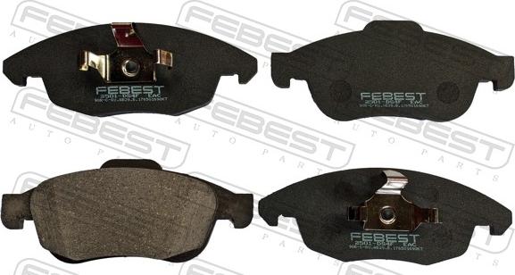 Febest 2501-DS4F - Set placute frana,frana disc allinparts.ro