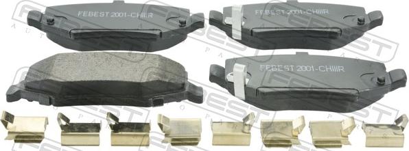 Febest 2001-CHIIIR - Set placute frana,frana disc allinparts.ro