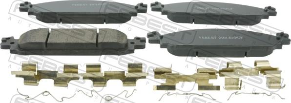Febest 2101-EXPVF - Set placute frana,frana disc - allinparts.ro