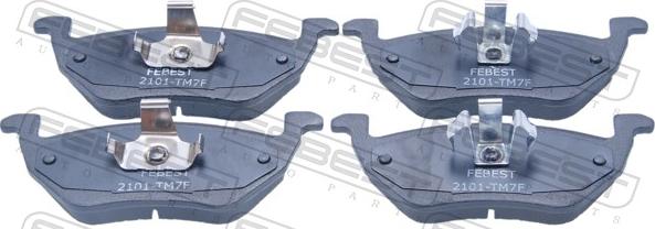 Febest 2101-TM7F - Set placute frana,frana disc allinparts.ro