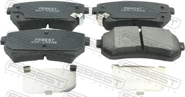 Febest 2201-CEEDR - Set placute frana,frana disc - allinparts.ro