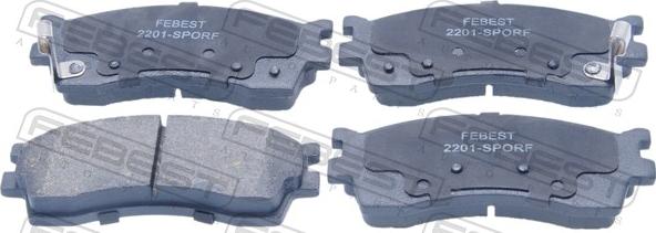 Febest 2201-SPORF - Set placute frana,frana disc allinparts.ro