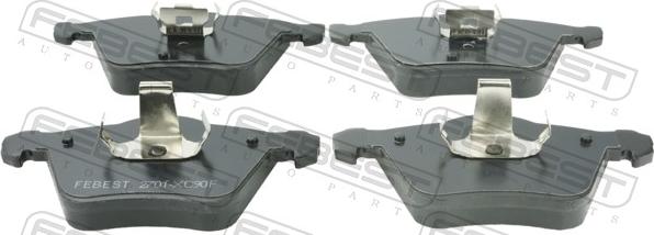 Febest 2701-XC90F - Set placute frana,frana disc allinparts.ro