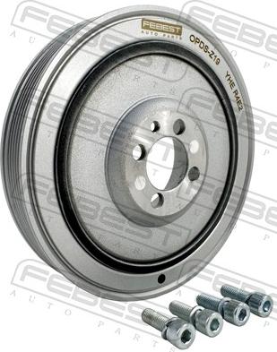 Febest OPDS-Z19 - Fulie curea, arbore cotit - allinparts.ro
