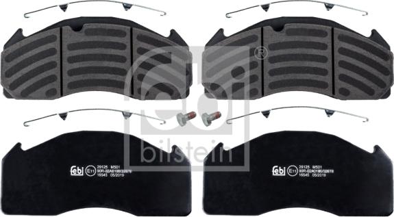 FEBI Bilstein 16545 - Set placute frana,frana disc allinparts.ro