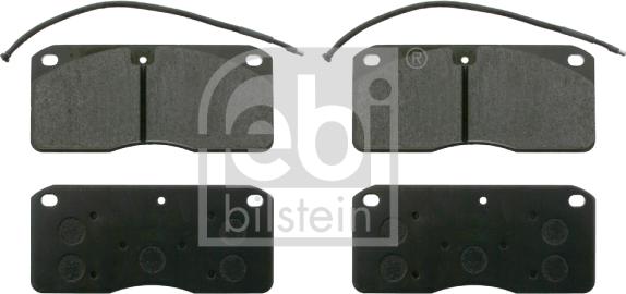 FEBI Bilstein 16572 - Set placute frana,frana disc allinparts.ro