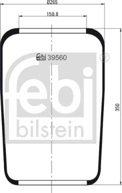 FEBI Bilstein 39560 - Burduf, suspensie pneumatica allinparts.ro