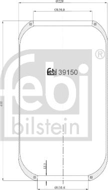FEBI Bilstein 39150 - Burduf, suspensie pneumatica allinparts.ro