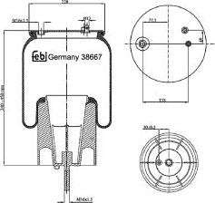 FEBI Bilstein 38667 - Burduf, suspensie pneumatica allinparts.ro