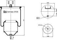 FEBI Bilstein 37636 - Burduf, suspensie pneumatica allinparts.ro