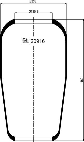 FEBI Bilstein 20916 - Burduf, suspensie pneumatica allinparts.ro
