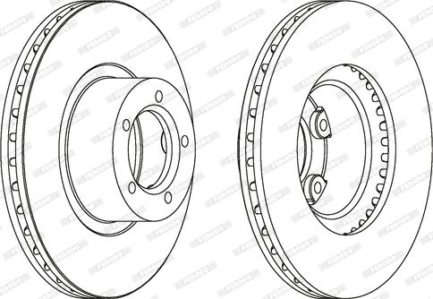 Ferodo DDF162 - Disc frana allinparts.ro