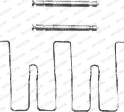 Ferodo FBA495 - Set accesorii, placute frana allinparts.ro