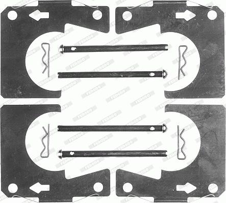 Ferodo FBA406 - Set accesorii, placute frana allinparts.ro