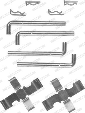 Ferodo FBA415 - Set accesorii, placute frana allinparts.ro