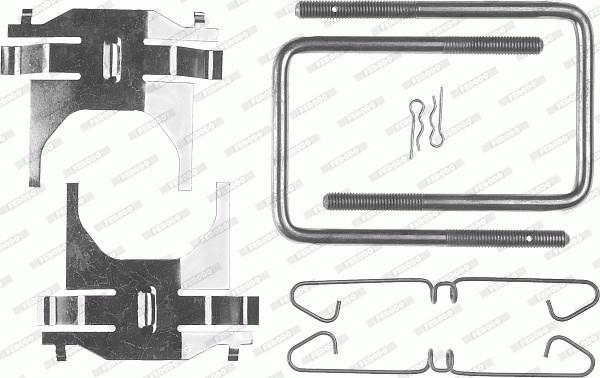 Ferodo FBA411 - Set accesorii, placute frana allinparts.ro