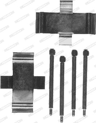 Ferodo FBA552 - Set accesorii, placute frana allinparts.ro