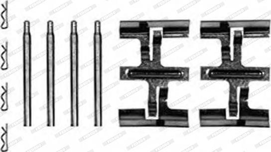 Ferodo FBA565 - Set accesorii, placute frana allinparts.ro
